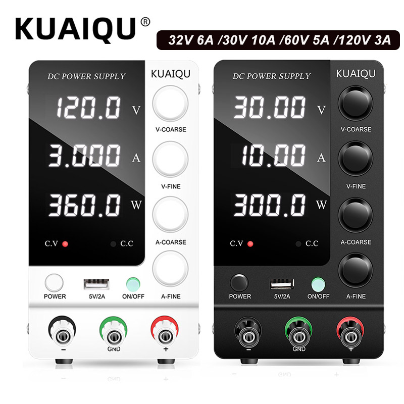 High Precision Adjustable Lab Power Supply 120V 3A - KUAIQU Alimentation CC de Laboratoire 30V
